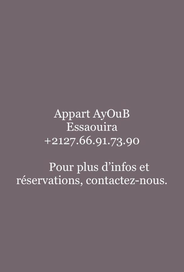 Appart Ayoub Εσαουίρα Εξωτερικό φωτογραφία